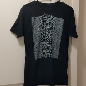 Black and white Pokemon graphic tee